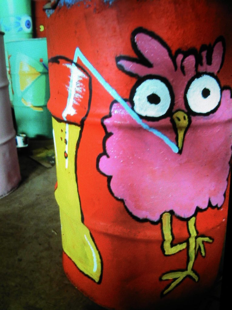 glastonbury charity bins 2013 owl pint